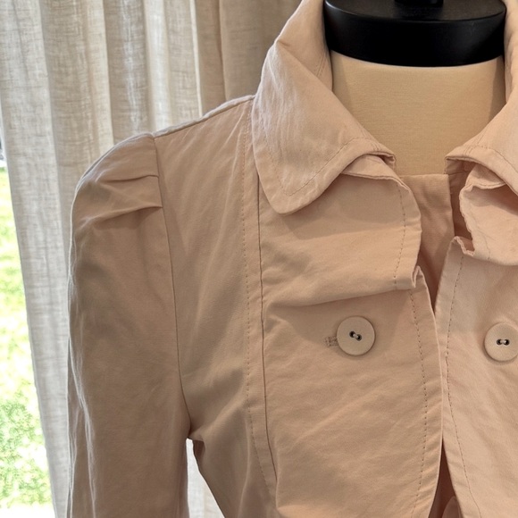 BCBG Ruffle Jacket - Petal Pink Size M - Picture 8 of 12